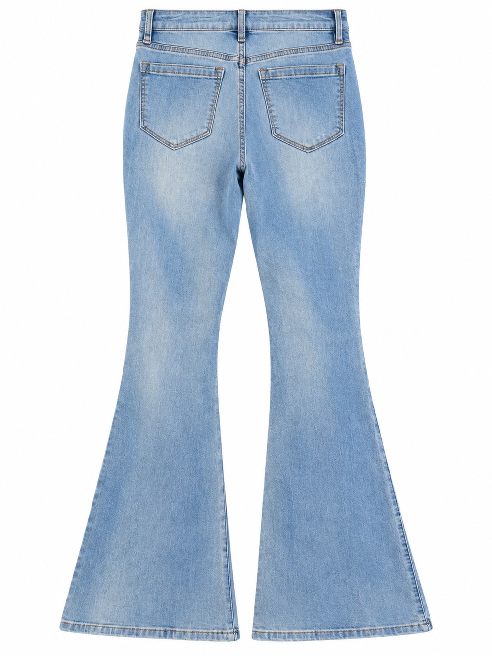 Fashion Nova Light Blue High-Rise Flared Jeans size 7 - Picture 3 of 5